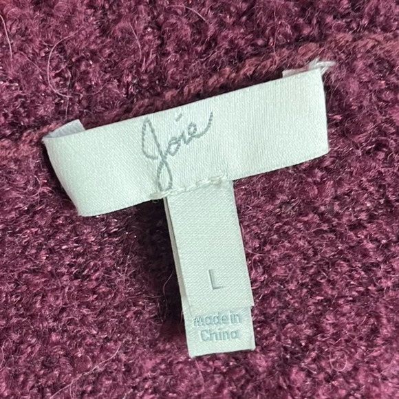 Joie • Stavan Metallic Detail Crewneck Sweater Blackberry - Picture 9 of 11